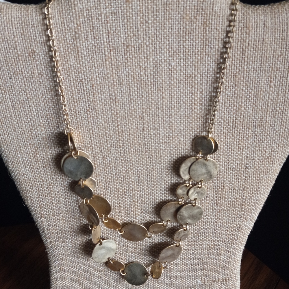 Gold Tone Statement Necklace